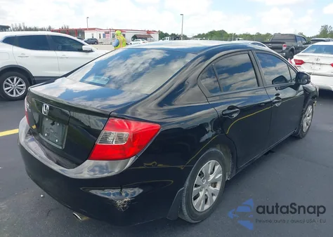 2012 Honda Civic Lx из США, поврежденный, VIN 19XFB2F56CE369900